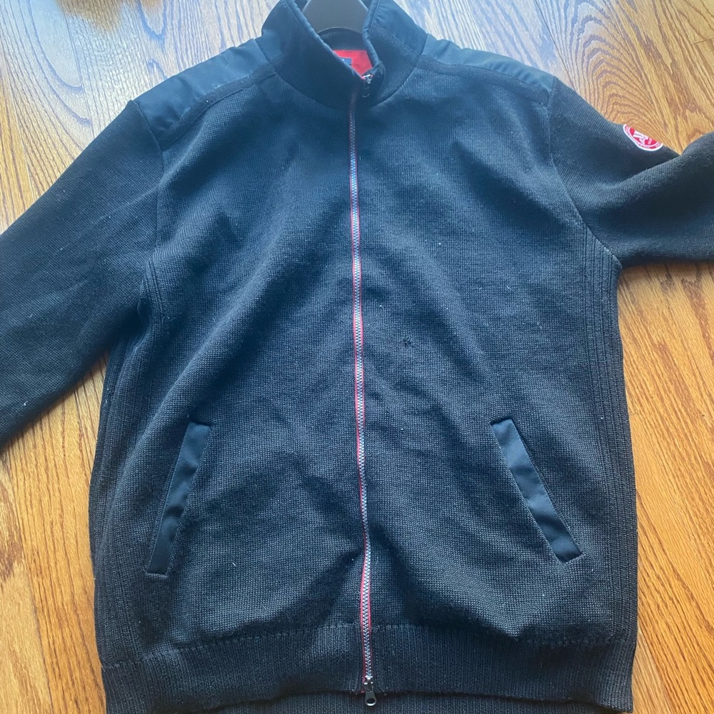 Holebrook Sweden men’s  Black Full-Zip Knit Jacket